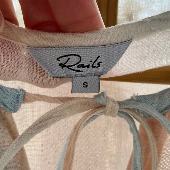 RAILS Ashlyn Dress Color Sunset Gradient Blue And Pink Size S - Picture 11 of 14